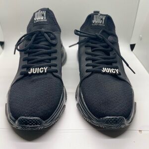 Juicy Couture Black J-Abalone Tennis w Rinestones For Womens